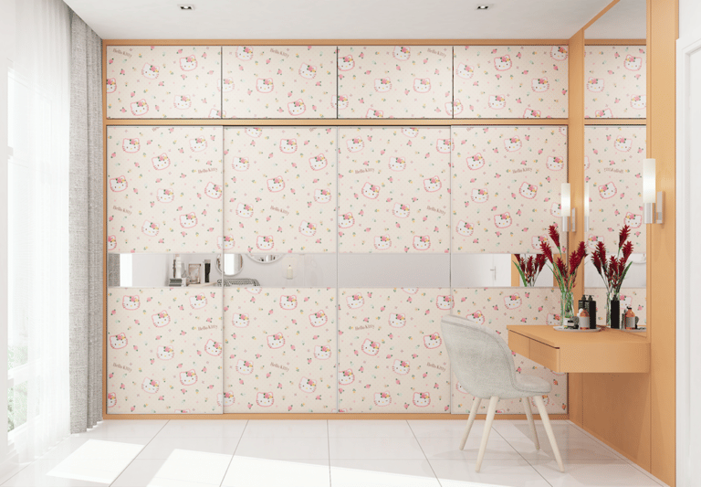 Hello Kitty orange - cabinet laminate singapore