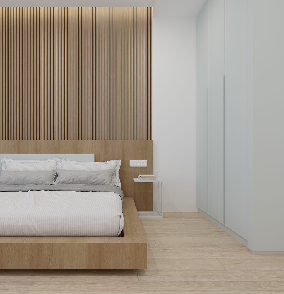 neutral color bedroom laminates