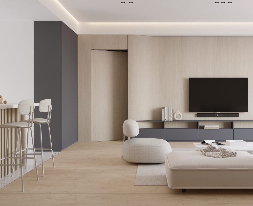 tv feature wall full height